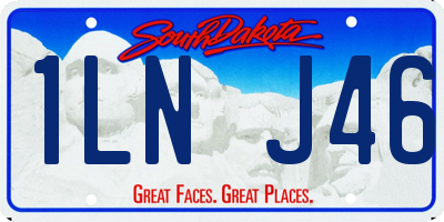 SD license plate 1LNJ46