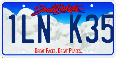 SD license plate 1LNK35
