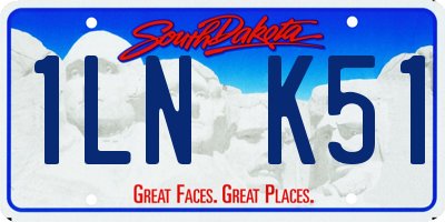SD license plate 1LNK51