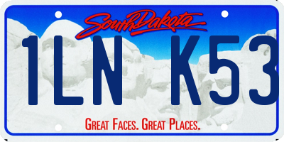 SD license plate 1LNK53