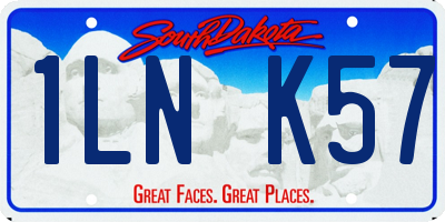 SD license plate 1LNK57