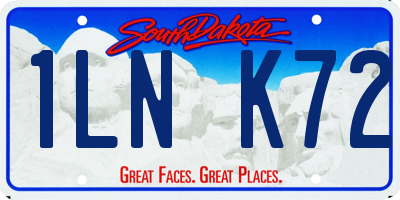 SD license plate 1LNK72