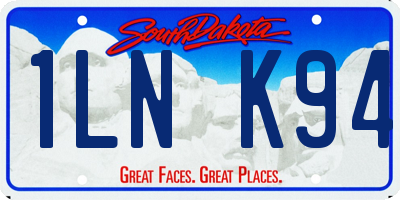 SD license plate 1LNK94