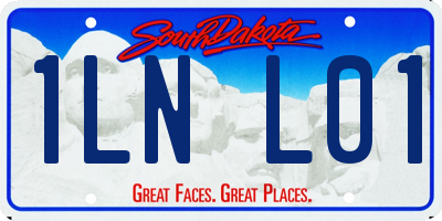 SD license plate 1LNL01