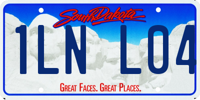 SD license plate 1LNL04