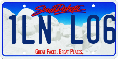 SD license plate 1LNL06