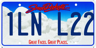 SD license plate 1LNL22