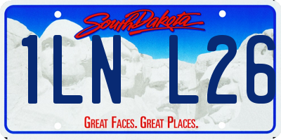 SD license plate 1LNL26