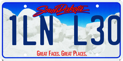 SD license plate 1LNL30