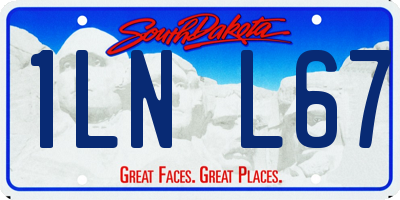 SD license plate 1LNL67