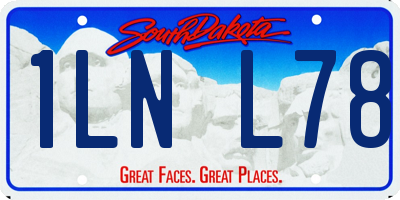 SD license plate 1LNL78
