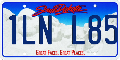 SD license plate 1LNL85