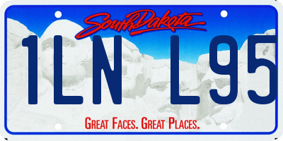SD license plate 1LNL95