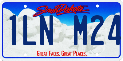 SD license plate 1LNM24