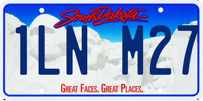 SD license plate 1LNM27