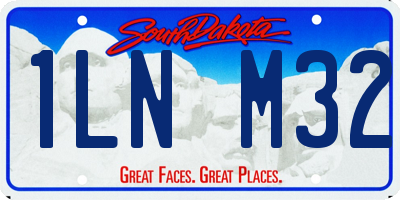 SD license plate 1LNM32