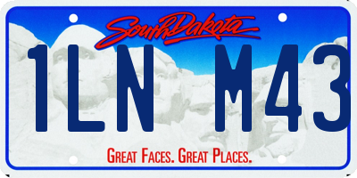 SD license plate 1LNM43