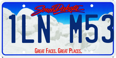 SD license plate 1LNM53