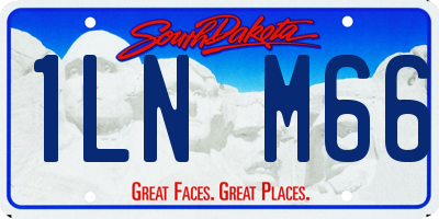 SD license plate 1LNM66