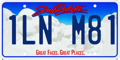 SD license plate 1LNM81