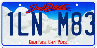SD license plate 1LNM83