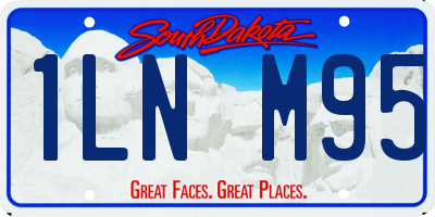 SD license plate 1LNM95