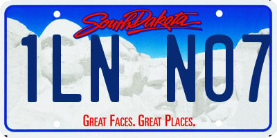 SD license plate 1LNN07