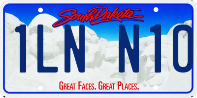 SD license plate 1LNN10