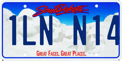SD license plate 1LNN14
