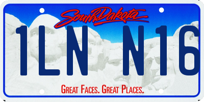 SD license plate 1LNN16