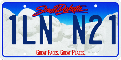 SD license plate 1LNN21
