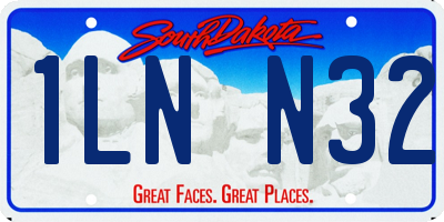 SD license plate 1LNN32