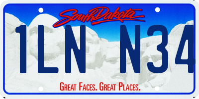 SD license plate 1LNN34