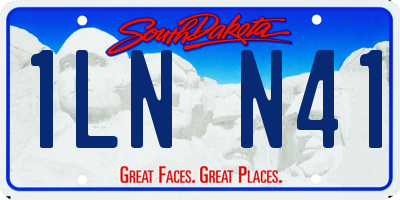SD license plate 1LNN41