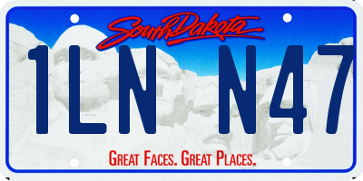 SD license plate 1LNN47