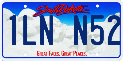 SD license plate 1LNN52