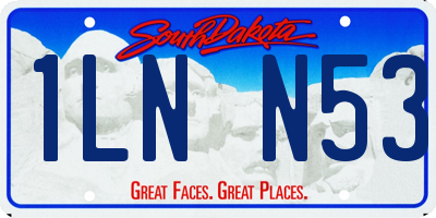 SD license plate 1LNN53