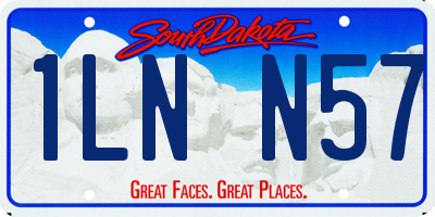 SD license plate 1LNN57