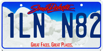 SD license plate 1LNN82