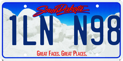 SD license plate 1LNN98