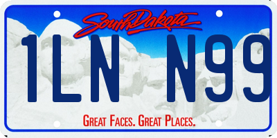 SD license plate 1LNN99