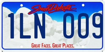 SD license plate 1LNO09