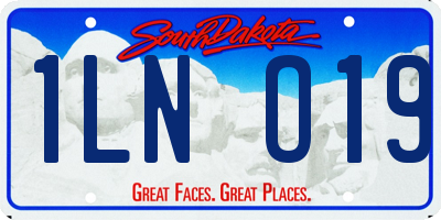SD license plate 1LNO19