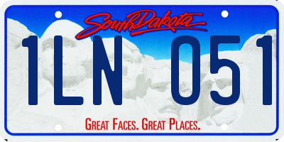 SD license plate 1LNO51