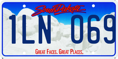 SD license plate 1LNO69