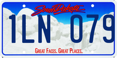 SD license plate 1LNO79