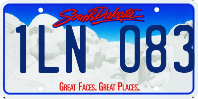SD license plate 1LNO83