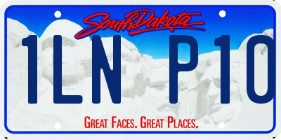 SD license plate 1LNP10