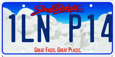 SD license plate 1LNP14