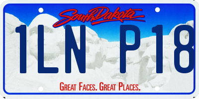 SD license plate 1LNP18